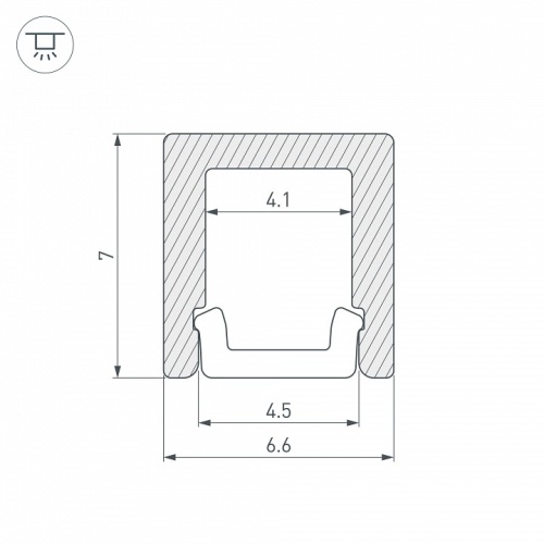 Профиль накладной Arlight ARH-KANT 36398 в Нижнем Новгороде фото 2