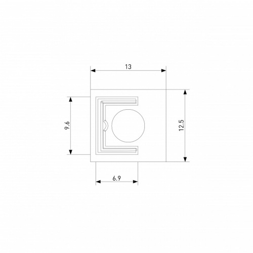 Заглушка для профиля с отверстием Elektrostandard ZLL ZLL-2-ALP024 в Нижнем Новгороде фото 2