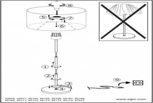 Торшер Eglo Viserbella 97647 в Нижнем Новгороде фото 2