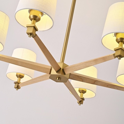 Люстра на штанге Imperiumloft Jorgenson White/Light wood STAVRA01 в Нижнем Новгороде фото 2