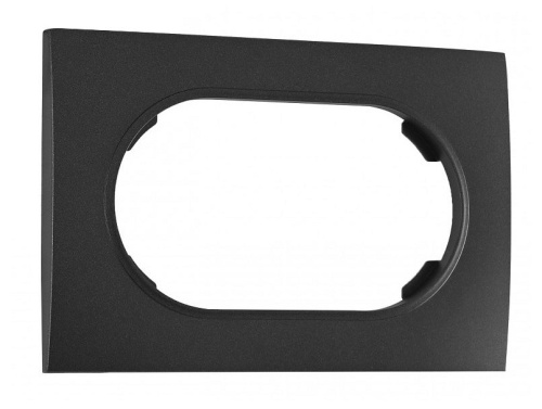 Рамка для двойной розетки Arte Milano am-502.04 502.04-double.black в Нижнем Новгороде