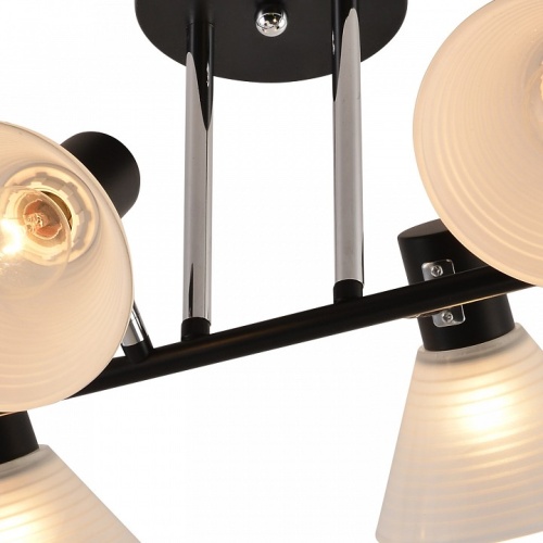 Люстра на штанге 01553-3.3-06B BK+CR в Нижнем Новгороде фото 3