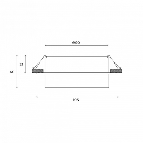 Встраиваемый светильник Hesby Lighting Nimbus HSBL_0128 в Нижнем Новгороде фото 6