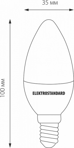 Лампа светодиодная Elektrostandard Свеча F E14 7Вт 4200K a049063 в Нижнем Новгороде фото 2