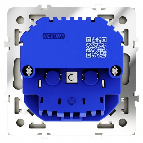 Розетка с заземлением и со шторкой и 2хUSB type A и C, без рамки Voltum S70 VLS040504 в Нижнем Новгороде фото 2