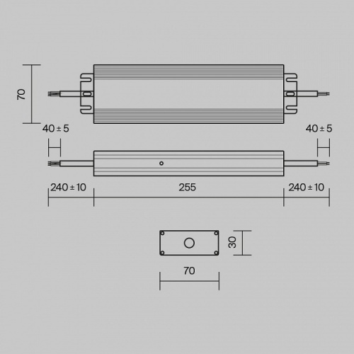 Блок питания с проводом Maytoni Power Supply Magnetic PSL008-200W-48V-IP67 в Советске фото 3