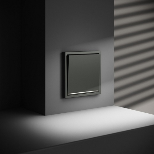 Выключатель одноклавишный с подсветкой без рамки Voltum S70 VLS010206 в Нижнем Новгороде фото 2