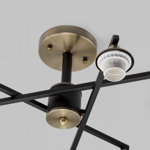 Люстра на штанге Imex MD.4212 MD.4212-6-S-BK+AB в Нижнем Новгороде фото 3