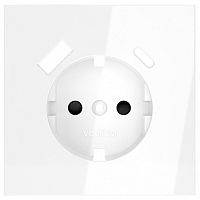 Накладка для розетки с заземлением и со шторками и 2хUSB type A и C Voltum S70 VLS001001 в Нижнем Новгороде