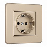 Розетка с заземлением и со шторкой Arte Milano SET16-1 SET16-1-40-1 shampan в Нижнем Новгороде