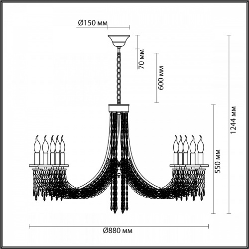 Подвесная люстра Odeon Light Capel 5063/10 в Тюмени фото 5