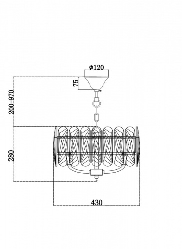 Подвесной светильник Maytoni Suite MOD122PL-05BS в Нижнем Новгороде фото 5