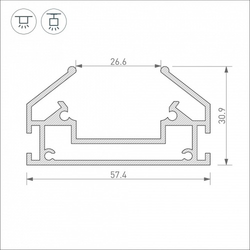 Профиль-держатель Arlight MAG-ORIENT 039173 в Нижнем Новгороде фото 2