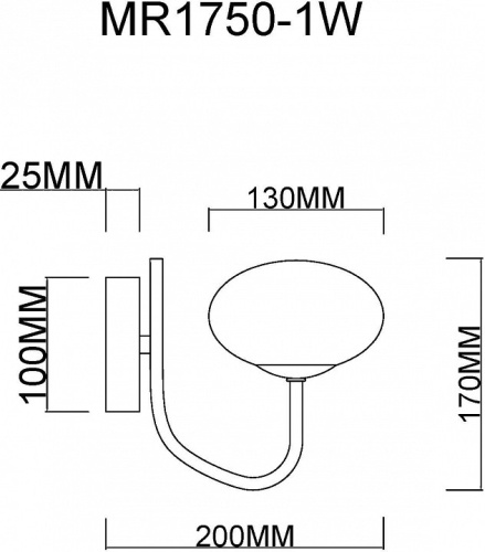 Бра MyFar Scott MR1750-1W в Нижнем Новгороде фото 2