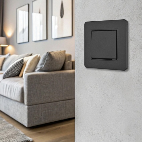 Выключатель одноклавишный Arte Milano SET16-1 SET16-1-30-1 black в Нижнем Новгороде фото 2