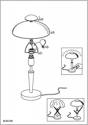 Настольная лампа декоративная Eglo Solo 91238 в Нижнем Новгороде фото 4