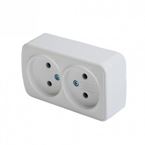 Розетка двойная без заземления Stekker Basic 50075 в Нижнем Новгороде фото 9