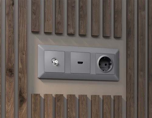 ТВ-розетка без рамки Ambrella Volt ALFA MA513050 в Нижнем Новгороде фото 2