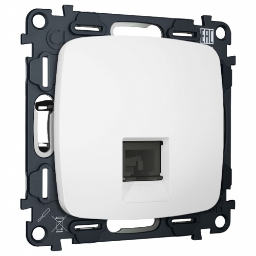 Розетка Ethernet RJ-45 и со шторками, без рамки Ambrella Volt OMEGA MO132005 в Нижнем Новгороде