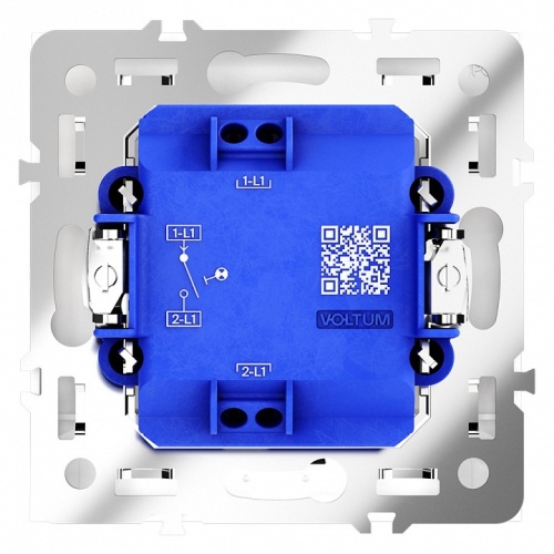 Выключатель одноклавишный с подсветкой без рамки Voltum S70 VLS010203 в Нижнем Новгороде фото 3
