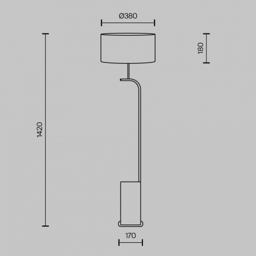 Торшер Maytoni Glamping MOD437FL-03B в Нижнем Новгороде фото 5