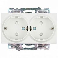 Розетка двойная с заземлением и со шторкой, без рамки Stekker Катрин 39574 в Нижнем Новгороде