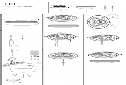 Накладной светильник Eglo Frania 97871 в Нижнем Новгороде фото 2