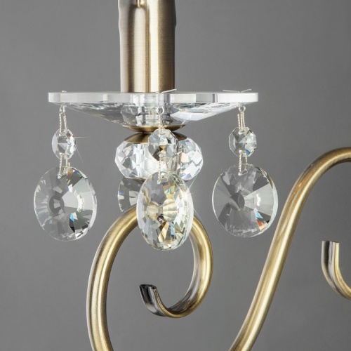 Бра Eurosvet Ravenna 10104/1 античная бронза/прозрачный хрусталь Strotskis в Нижнем Новгороде фото 2