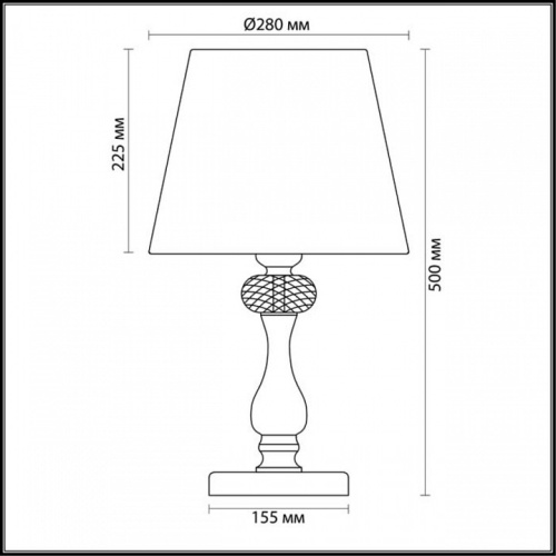 Настольная лампа декоративная Odeon Light Gaellori 3393/1T в Арзамасе фото 2