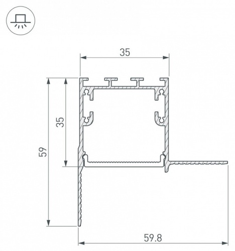 Соединитель угловой L-образный накладной Arlight S-LUX 030101 в Нижнем Новгороде фото 3