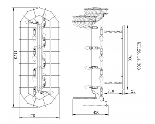 Потолочная люстра Wertmark Arctioma WE126.14.303 в Нижнем Новгороде фото 2