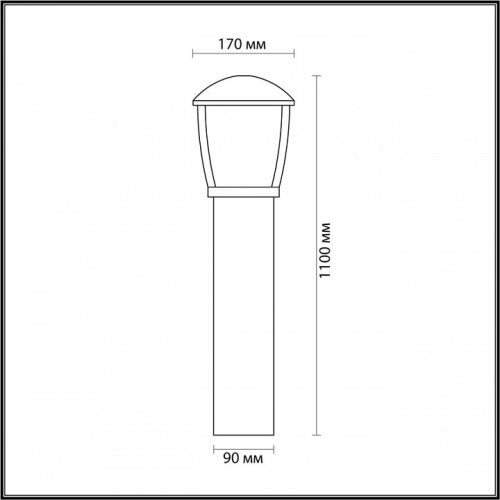 Наземный низкий светильник Odeon Light Tako 4051/1F в Котельниче фото 2