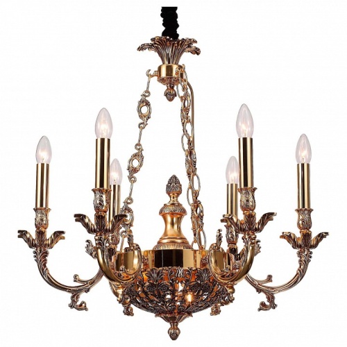 Подвесная люстра Lucia Tucci Firrnze FIRENZE 1781.6.2 antique gold в Нижнем Новгороде фото 5
