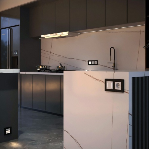 Выключатель сенсорый двухклавишный с подсветкой, без рамки Werkel белый W4522001 в Нижнем Новгороде фото 4