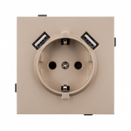 Розетка с заземлением и 2хUSB type A, без рамки Arlight SCT-TENDO 054085 в Нижнем Новгороде фото 3