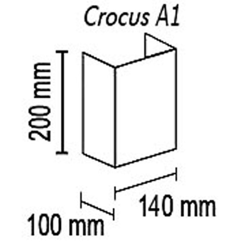 Накладной светильник TopDecor Crocus Glade Crocus Glade A1 10 329g в Петровом Вале фото 2