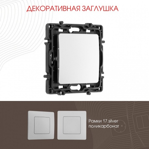 Заглушка для поста, без рамки Arte Milano am-217 217.50-1.silver в Нижнем Новгороде фото 3