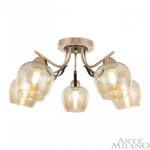 Потолочная люстра Arte Milano AMALFI-322306 322306/5 FG+BK в Нижнем Новгороде фото 6