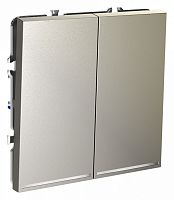 Выключатель проходной двухклавишный с подсветкой без рамки Voltum S70 VLS020404 в Нижнем Новгороде