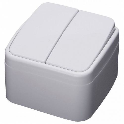 Выключатель двухклавишный Stekker Basic 39032 в Нижнем Новгороде