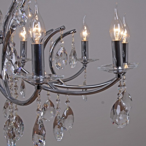Подвесная люстра ILLUMICO  IL2326-10POR-39 CR в Нижнем Новгороде фото 4