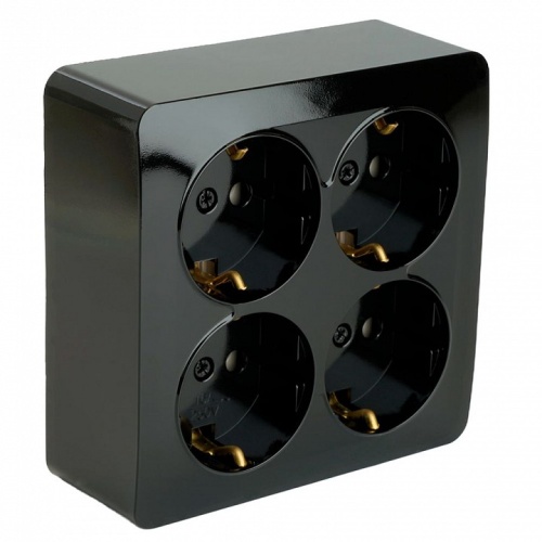 Розетка четверная с заземлением Stekker София 49322 в Нижнем Новгороде фото 2