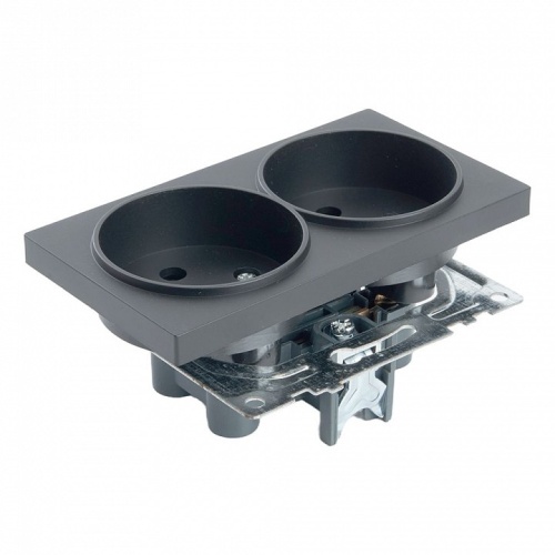 Розетка двойная без заземления и со шторкой, без рамки Stekker Катрин 39611 в Нижнем Новгороде фото 3