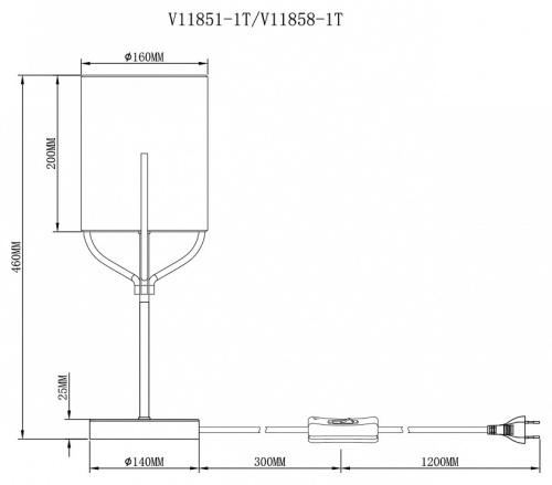 Настольная лампа декоративная Moderli Inari V11858-1T в Нижнем Новгороде фото 2