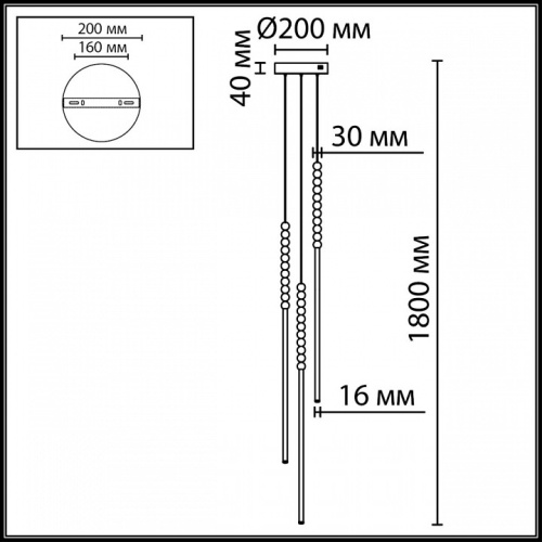 Подвесной светильник Odeon Light HIGHTECH 7149/33L в Нижнем Новгороде фото 3