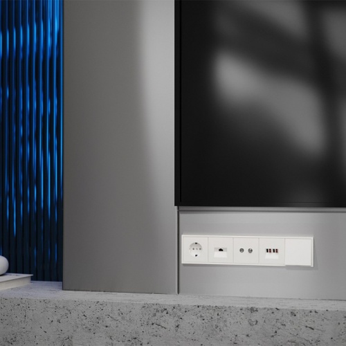 Розетка для вывод кабеля Voltum S70 VLS080213 в Нижнем Новгороде фото 3