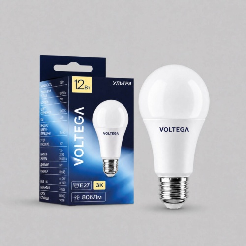 Лампа светодиодная Voltega Simple E27 12Вт 3000K 3151 в Нижнем Новгороде фото 4