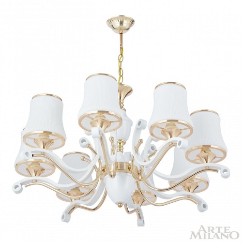 Подвесная люстра Arte Milano Florentia-3987 303987/8 Wh/Gd в Нижнем Новгороде фото 9