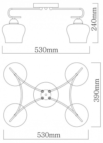 Потолочная люстра De City Альфа 324017704 в Нижнем Новгороде фото 3