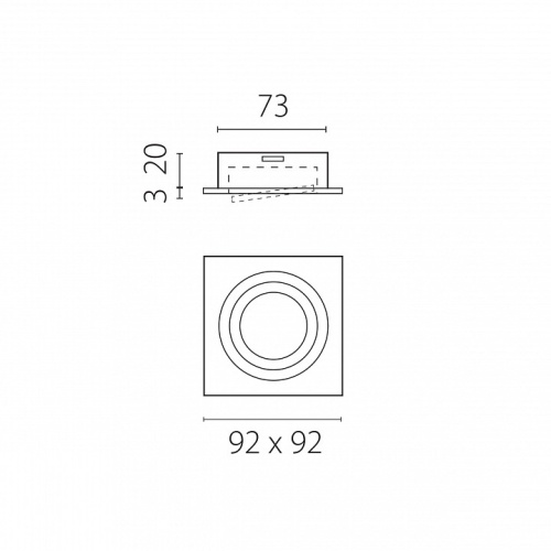 Встраиваемый светильник Lightstar Singo Base 011615 в Нижнем Новгороде фото 2